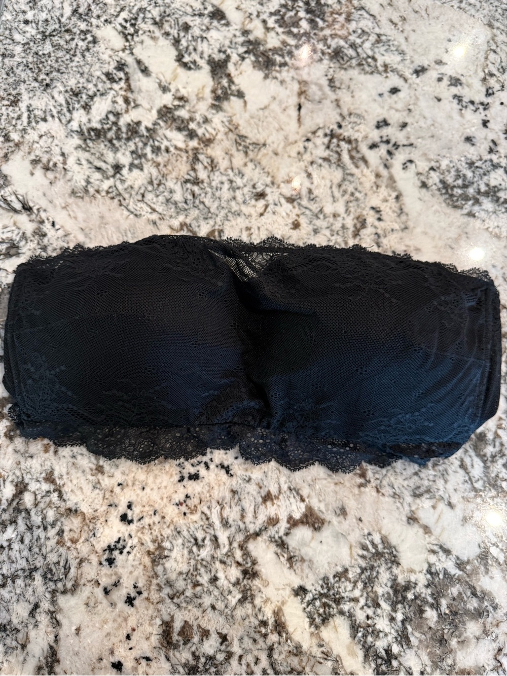 SPANX Undie-tectable Lace Bandeau Bra | Black | XL/1X